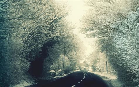 Winter Road Wallpapers Top Free Winter Road Backgrounds Wallpaperaccess