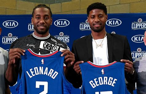 The Clippers Officially Introduce Kawhi Leonard And Paul George Complex