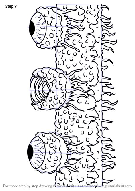 Step by Step How to Draw Wall of Flesh from Terraria : DrawingTutorials101.com