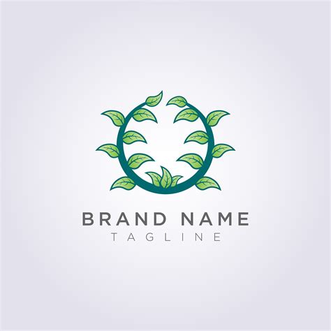 Creative Circle Leaf Plant Logo Design For Your Business Or Brand