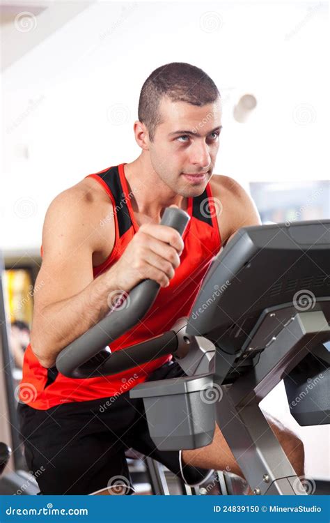 Indoor Biking Stock Photo Image Of Healthy Training 24839150