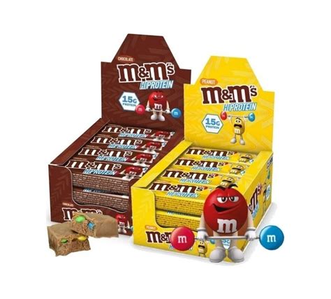 M&M´s Hi-Protein Bar - 12 x 51g Riegel - Sportnahrung Kwax Fitness