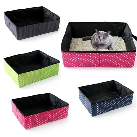 A litter box is essential if you have an indoor feline friend, but it can be hard to decide which one is the best choice. Hot Protable Cat Bedpans Outdoor Travel Cat Litter Box ...