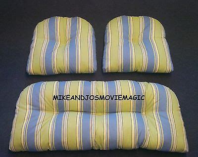 REPLACEMENT CUSHION SET FOR INDOOR/OUTDOOR WICKER FURNITURE (STRIPES
