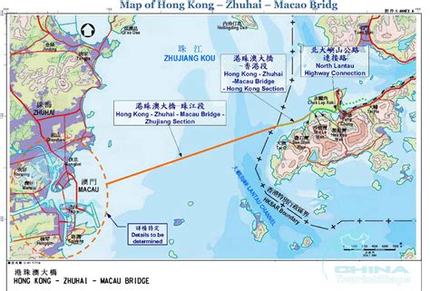 Around The World Hong Kong Zhuhai Macao Bridge Map