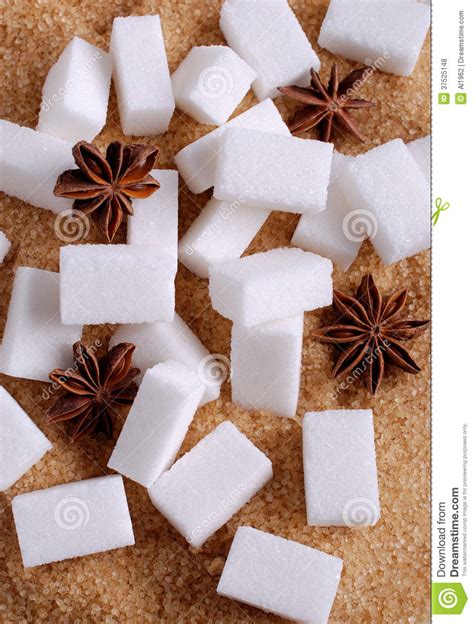 Lumps Of White Sugar Stock Photo Image Of Cube Sweet 37525148