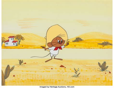The Bugs Bunny Showbunny And Claude Speedy Gonzales Production Cel