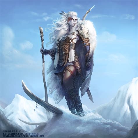 Skadi Goddess Of Winter Hunting Norse Goddess Viking Character Norse