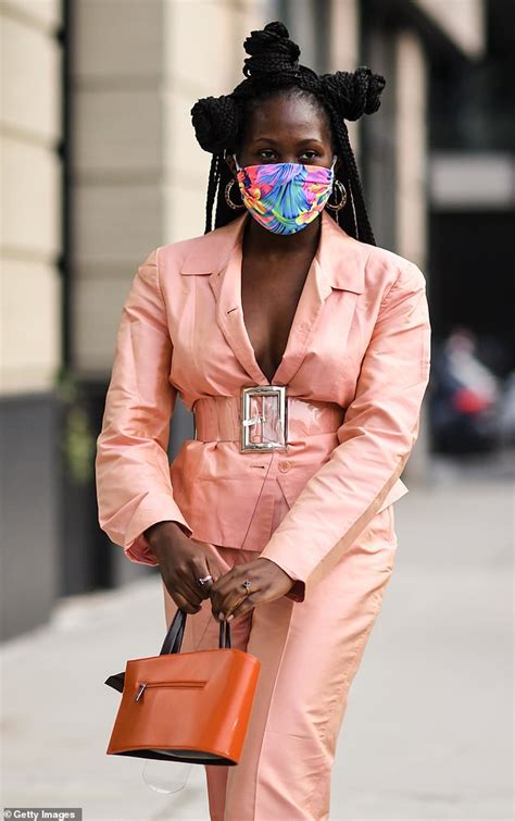 Fashionistas Embrace Chic Face Masks In Street Style Snaps Taken At New