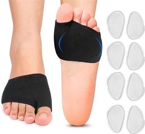 Metatarsal Sleeve Pads With Gel Cushion 5 Pairs Ball Of
