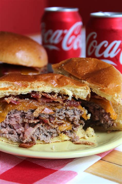 Bacon Cheddar Stuffed Burgers A Delicious Beef Burger Stuffed With