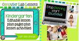 Pictures of Kindergarten Lesson Plans Technology