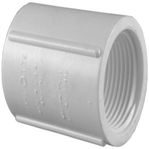Charlotte Pipe 34 In Pvc Sch 40 Fpt X Fpt Coupling Pvc021020800hd