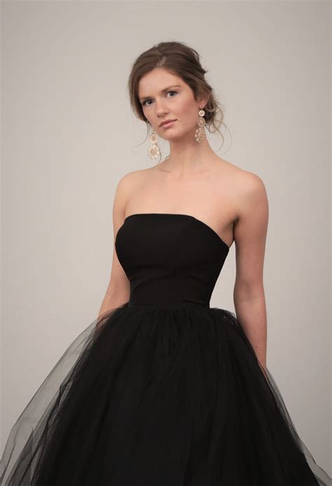 Black Wedding Dress Tulle Skirt Gothic Twilight Dress Goth Etsy Canada
