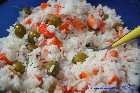 Les Vagabondages de Vi ne Salade de riz et surimi