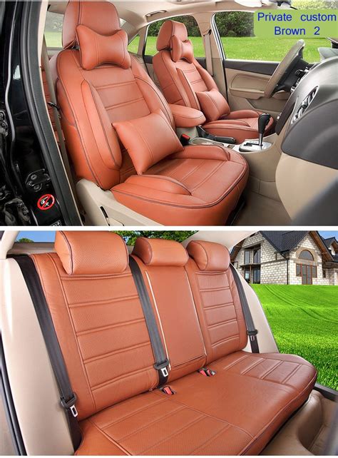autodecorun perforated leatherette automotive custom fit seat covers for nissan patrol y62 7