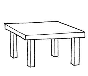 Dibujos para colorear: Dibujos de mesa para colorear