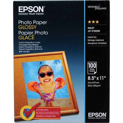 I have tried just using regular paper settings but when i do this the black ink smudges and i am told when set to glossy paper the black ink won't smudge. Epson Photo Paper Glossy (8.5 x 11", 100 Sheets) S041271