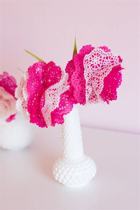 Diy Paper Doily Flowers Design Improvised