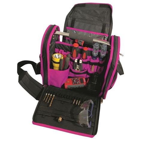 The Original Pink Box 14 in. Wide Open Tool Bag in Pink PB14WOTB - The