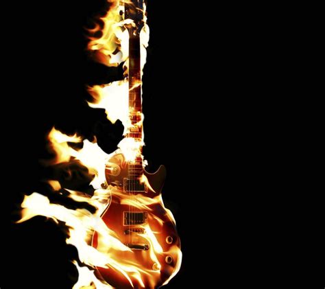 Flaming Guitar Wallpapers Top Free Flaming Guitar Backgrounds