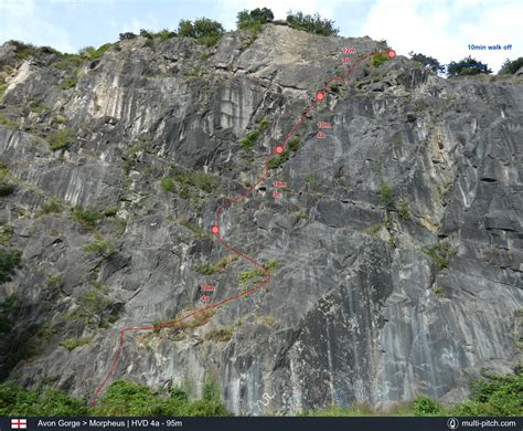 Morpheus On Avon Gorge Multi Pitch Rock Climbing