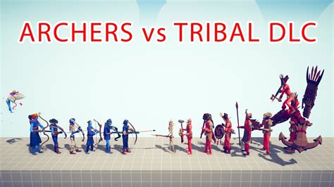 Archers Team Vs Tribal Dlc Team Totally Accurate Battle Simulator
