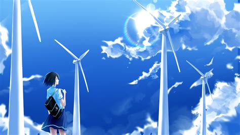 Anime Girl Windmill Wallpaperhd Anime Wallpapers4k Wallpapersimages