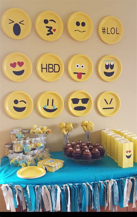 Emoji Party Festa De Aniversário Emoji Decoração De Festa Emoji
