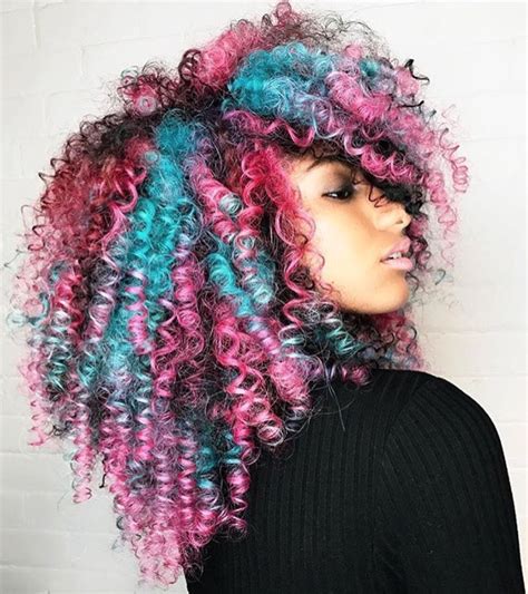 Whether you've been blessed with naturally blonde curly hair or you dye your strands to rock this look, you're sure to. Creative color @bethint - Black Hair Information