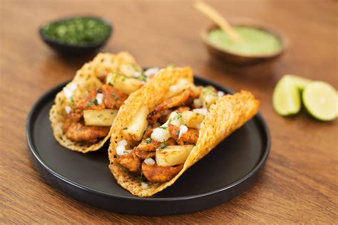 Tacos de Pollo al Pastor con Queso Recetas Nestlé