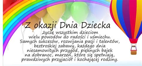 Sprawdźcie, jakie życzenia wysłać najmłodszym. 1 CZERWCA - Szkolne Blogi