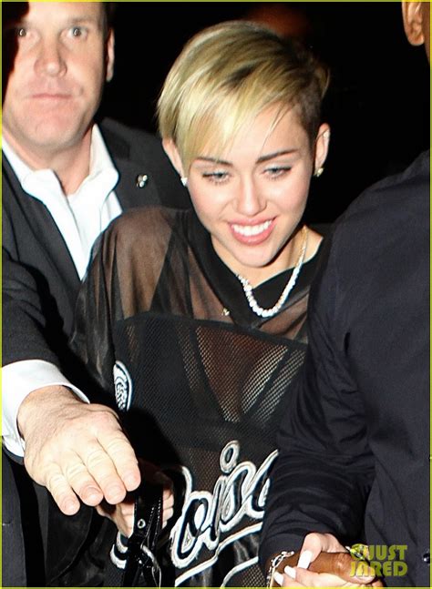 Miley Cyrus Saturday Night Live After Party In Sheer Outfit Photo 2967207 Miley Cyrus