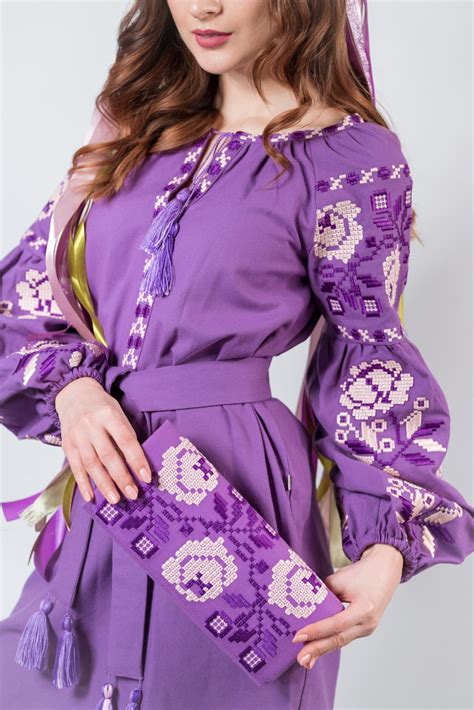 linen embroidered dress midi ukrainian ethnic dress with etsy