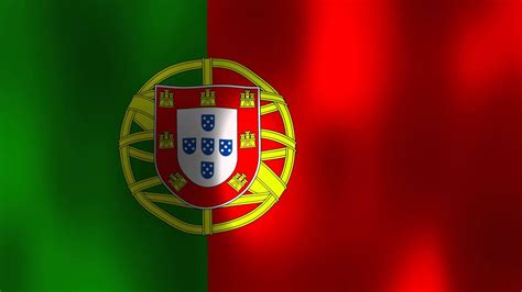 The flag of portugal represents two vertical stripes: wavy flag of portugal - YouTube