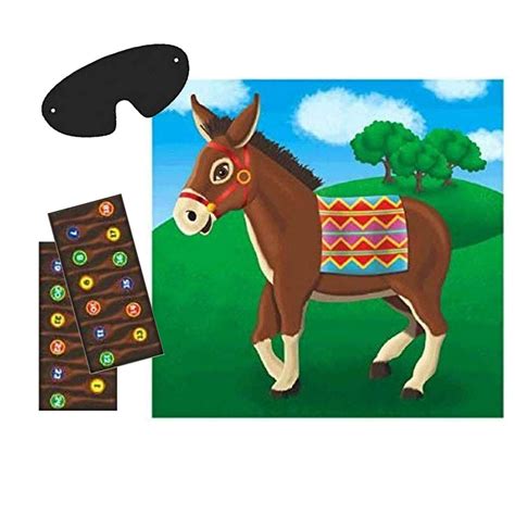 Pin The Tail On The Donkey Classic Birthday Party Game