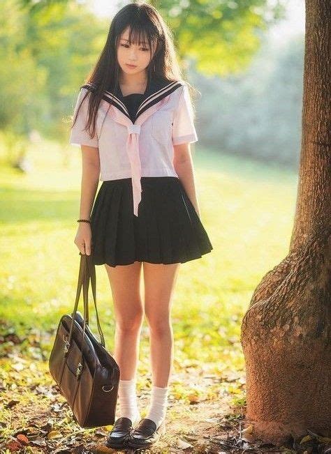 School Girl Model Pakaian Asia Kecantikan Orang Asia Gadis Korea