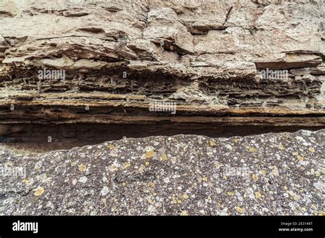 Struktur Aus Felsschichten Sedimentgestein Stockfotografie Alamy