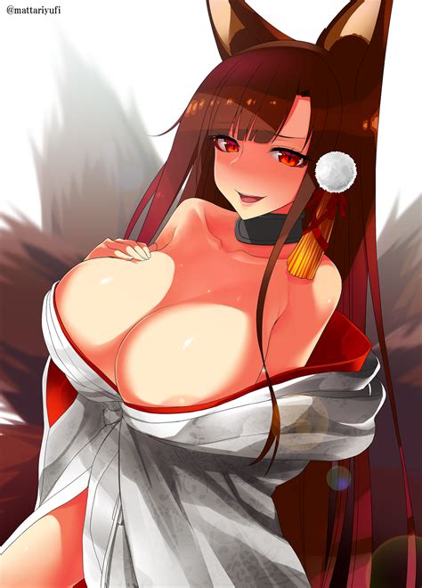 Rule 34 1girls Akagi Azur Lane Animal Ears Areola Slip Areolae Azur