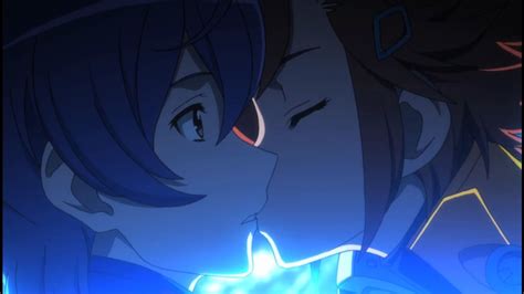 Captain Earth Akari And Teppei Kiss Anime Komedi Anime Kiss And Romance