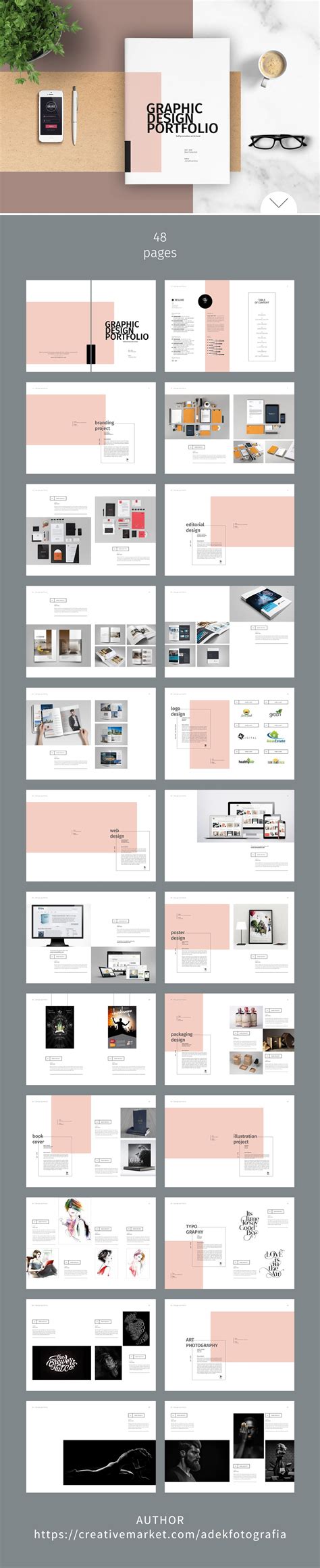 Graphic Design Portfolio Template ~ Brochure Templates
