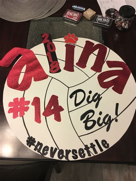 Volleyball Senior Night 2018 poster for Defensive Specialist