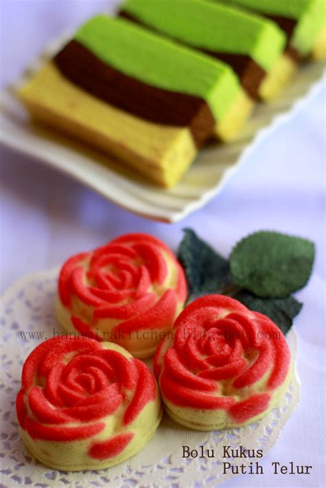 Resep bolu lapis pelangi kukus empuk telur 3 bahan : BOLU KUKUS PUTIH TELUR | Hanamira Kitchen