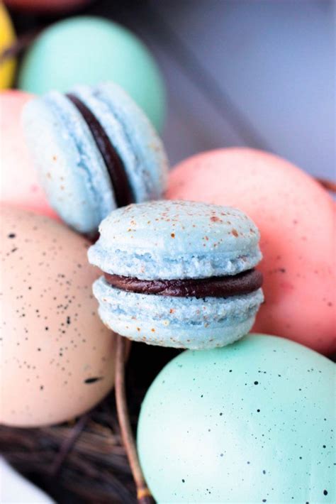 Blue 1 (e133), blue 2 (e132), yellow 5 (e102), yellow 6 (e110), red 3 (e127), red 40 (e129), titanium dioxide (e171), mica pigment, vegetable gum, modified corn starch. Robin Egg Macarons | Recipe | Easter sweets, Easter ...