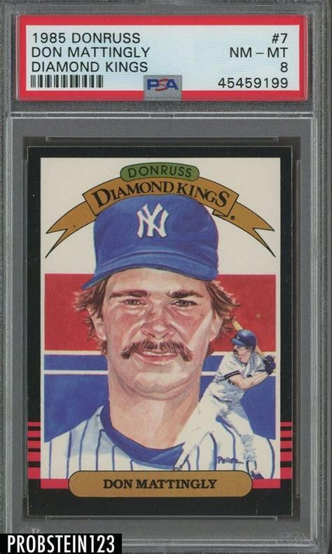 1994 flair baseball card, don mattingly, new york yankees, hot glove insert 6 of 10. Auction Prices Realized Baseball Cards 1985 Donruss Don Mattingly Diamond Kings