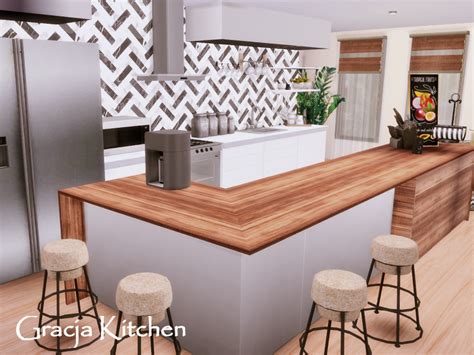 The Sims Resource Gracja Kitchen Only Tsr Cc Sims 4 Kitchen Sims