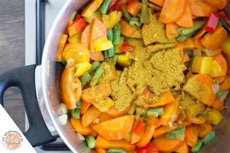 Curry de légumes au lait de coco Vegan