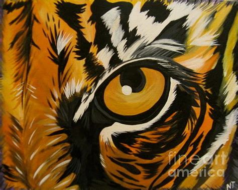 Tiger Eye Painting By Natasha Faucheux