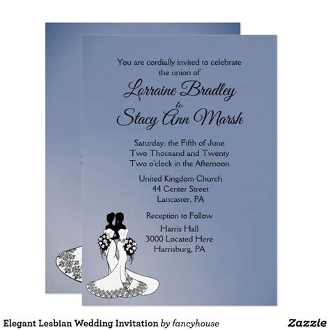 elegant lesbian wedding invitation lesbian wedding invitations fun wedding