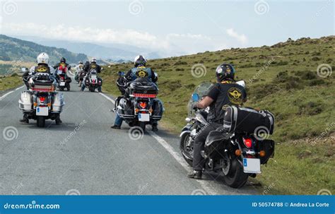 Group Of Bikers Riding Harley Davidson Editorial Stock Photo Image Of